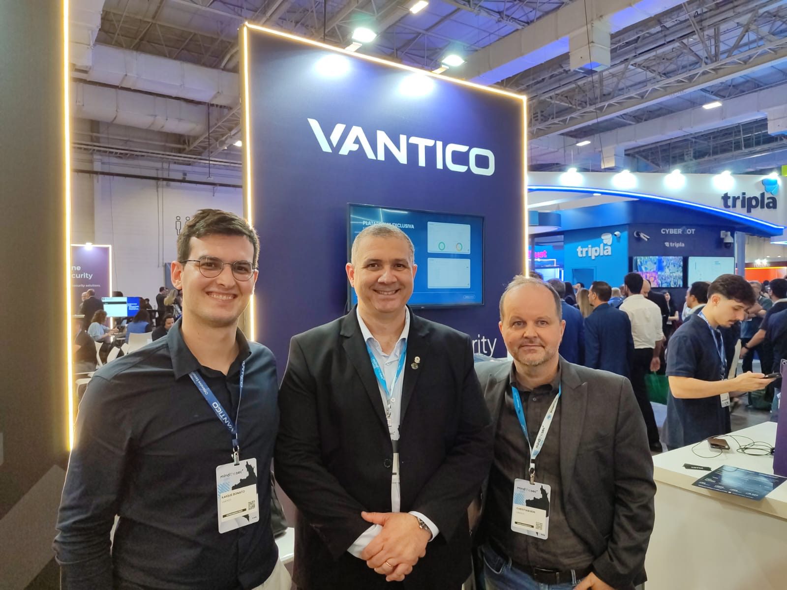 Kaique Bonato, Christian Reis e Marcos Peixoto na Mind The Sec 2025